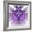 Fabulous Fractal Pattern in Purple-velirina-Framed Art Print
