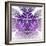 Fabulous Fractal Pattern in Purple-velirina-Framed Art Print