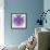 Fabulous Fractal Pattern in Purple-velirina-Framed Art Print displayed on a wall