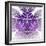 Fabulous Fractal Pattern in Purple-velirina-Framed Art Print