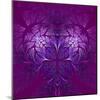 Fabulous Fractal Pattern in Purple-velirina-Mounted Art Print