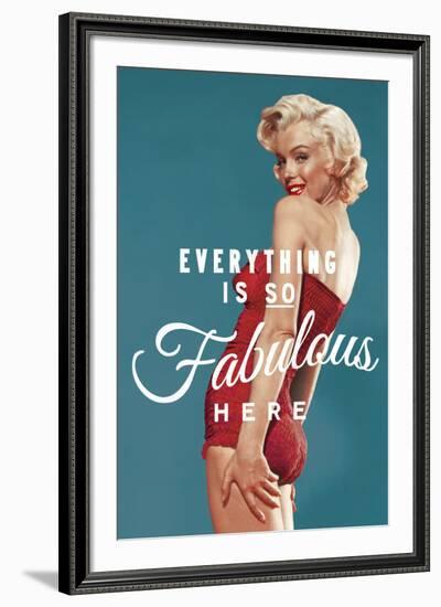 Fabulous Marilyn (blue)-The Chelsea Collection-Framed Giclee Print