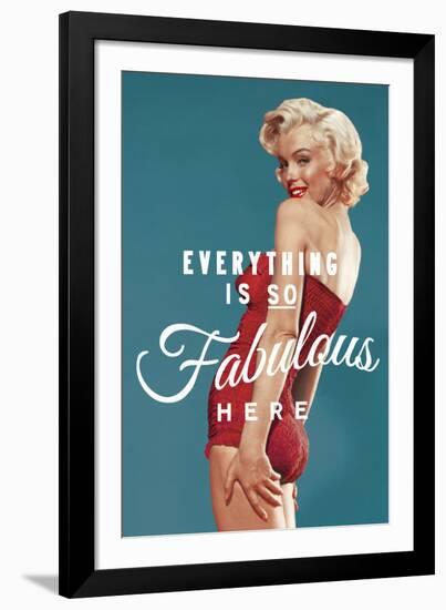 Fabulous Marilyn (blue)-The Chelsea Collection-Framed Giclee Print