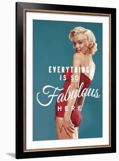 Fabulous Marilyn (blue)-The Chelsea Collection-Framed Giclee Print