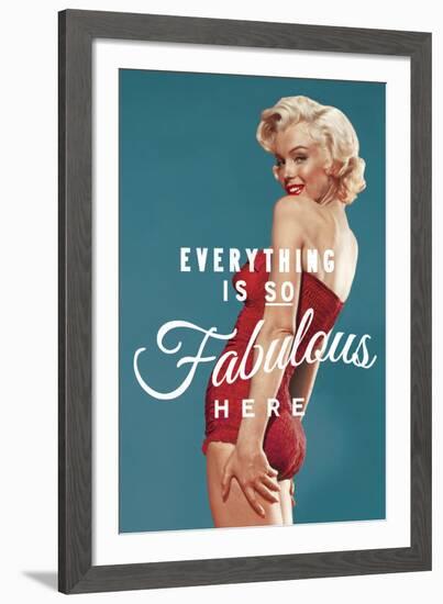 Fabulous Marilyn (blue)-The Chelsea Collection-Framed Giclee Print