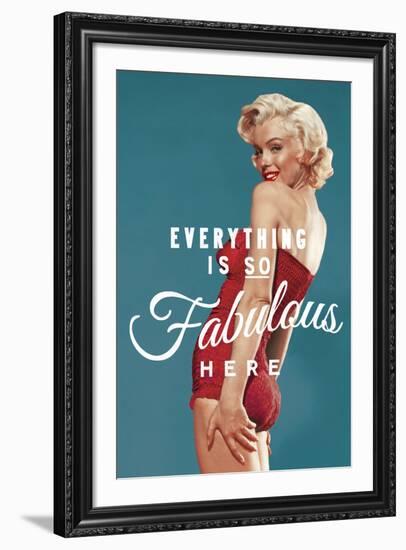 Fabulous Marilyn (blue)-The Chelsea Collection-Framed Giclee Print