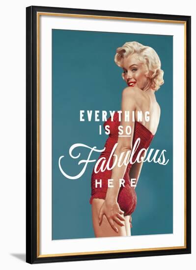 Fabulous Marilyn (blue)-The Chelsea Collection-Framed Giclee Print