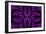 Fabulous Symmetric Pattern of the Leaves in Purple-velirina-Framed Art Print