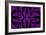 Fabulous Symmetric Pattern of the Leaves in Purple-velirina-Framed Art Print