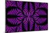 Fabulous Symmetric Pattern of the Leaves in Purple-velirina-Mounted Art Print