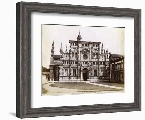 Facade, Church of the Certosa Di Pavia (Charterhouse of Pavi) Lombardy, Northern Italy, 1890-null-Framed Giclee Print