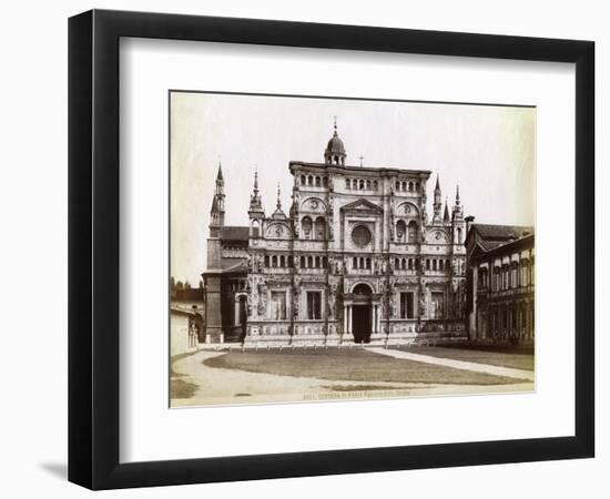Facade, Church of the Certosa Di Pavia (Charterhouse of Pavi) Lombardy, Northern Italy, 1890-null-Framed Giclee Print