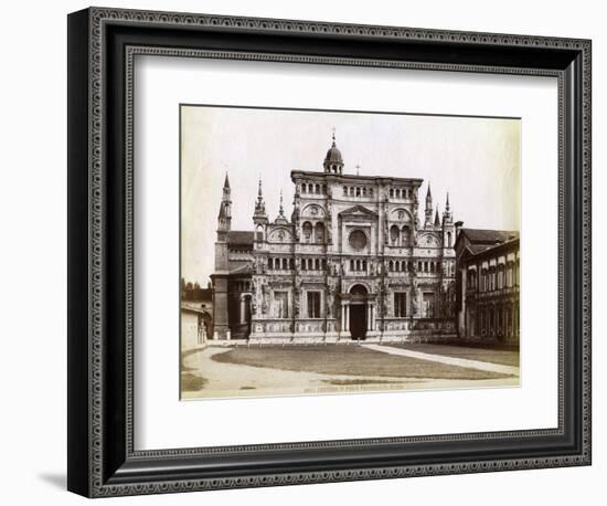 Facade, Church of the Certosa Di Pavia (Charterhouse of Pavi) Lombardy, Northern Italy, 1890-null-Framed Giclee Print