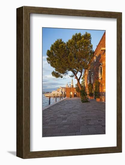 Facade Detail of the 5 Star Hotel Cipriani, at Sunset, Giudecca, Venice, Veneto, Italy.-Cahir Davitt-Framed Photographic Print