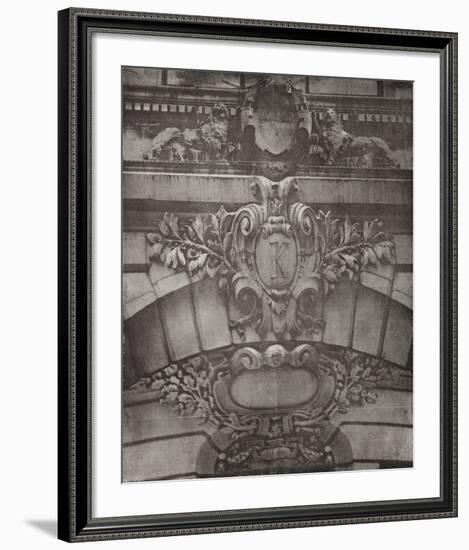 Facade I - K with Two Lions-Esteban Chavez-Framed Collectable Print