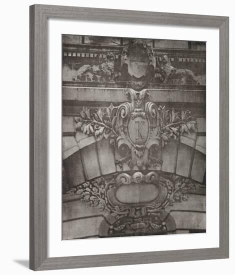 Facade I - K with Two Lions-Esteban Chavez-Framed Collectable Print