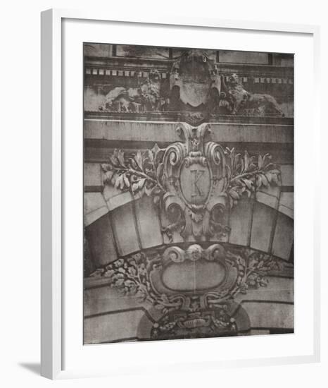 Facade I - K with Two Lions-Esteban Chavez-Framed Collectable Print
