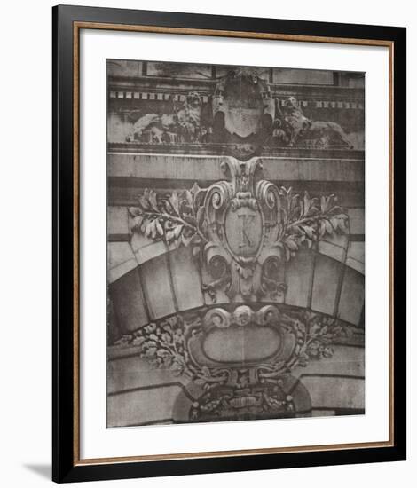 Facade I - K with Two Lions-Esteban Chavez-Framed Collectable Print