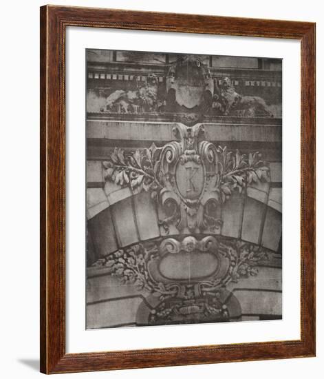 Facade I - K with Two Lions-Esteban Chavez-Framed Collectable Print