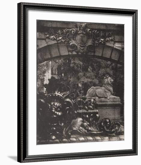 Facade II - K with Lion-Esteban Chavez-Framed Collectable Print