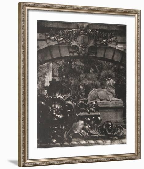 Facade II - K with Lion-Esteban Chavez-Framed Collectable Print