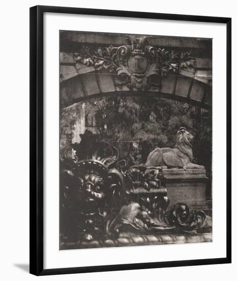 Facade II - K with Lion-Esteban Chavez-Framed Collectable Print