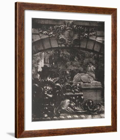 Facade II - K with Lion-Esteban Chavez-Framed Collectable Print