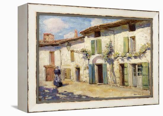 Facade, Laroche Foucault, France, 1914 (Oil on Canvas)-Alson Skinner Clark-Framed Premier Image Canvas