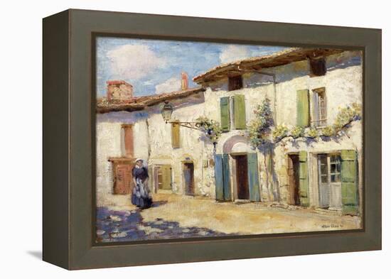 Facade, Laroche Foucault, France, 1914 (Oil on Canvas)-Alson Skinner Clark-Framed Premier Image Canvas