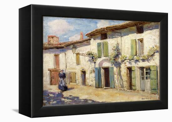 Facade, Laroche Foucault, France, 1914 (Oil on Canvas)-Alson Skinner Clark-Framed Premier Image Canvas