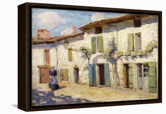 Facade, Laroche Foucault, France, 1914 (Oil on Canvas)-Alson Skinner Clark-Framed Premier Image Canvas