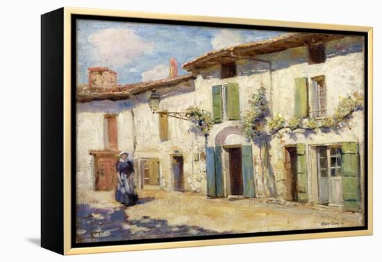 Facade, Laroche Foucault, France, 1914 (Oil on Canvas)-Alson Skinner Clark-Framed Premier Image Canvas