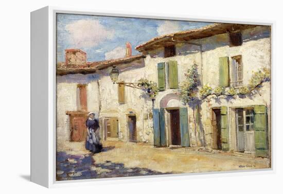 Facade, Laroche Foucault, France, 1914 (Oil on Canvas)-Alson Skinner Clark-Framed Premier Image Canvas