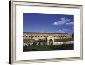 Facade of a Building, Castiadas, Sardinia, Italy-null-Framed Photographic Print