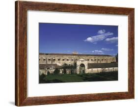 Facade of a Building, Castiadas, Sardinia, Italy-null-Framed Photographic Print