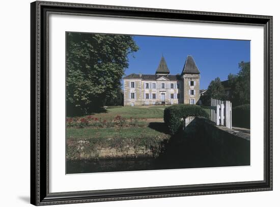 Facade of a Castle, Coulaures, Dordogne, Aquitaine, France-null-Framed Giclee Print