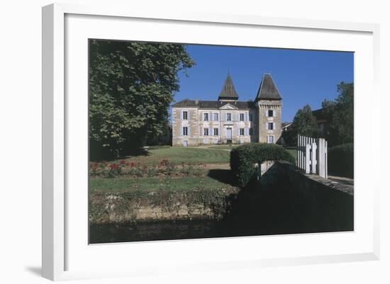Facade of a Castle, Coulaures, Dordogne, Aquitaine, France-null-Framed Giclee Print