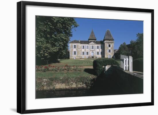 Facade of a Castle, Coulaures, Dordogne, Aquitaine, France-null-Framed Giclee Print