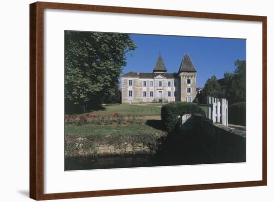 Facade of a Castle, Coulaures, Dordogne, Aquitaine, France-null-Framed Giclee Print