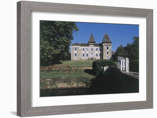 Facade of a Castle, Coulaures, Dordogne, Aquitaine, France-null-Framed Giclee Print