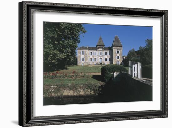 Facade of a Castle, Coulaures, Dordogne, Aquitaine, France-null-Framed Giclee Print