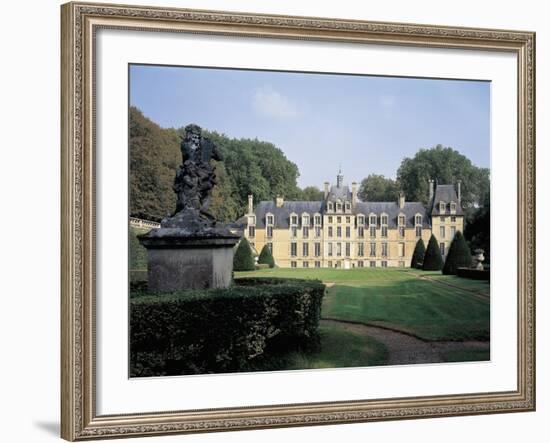 Facade of a Castle, Lantheuil Castle, Basse-Normandy, France-null-Framed Giclee Print