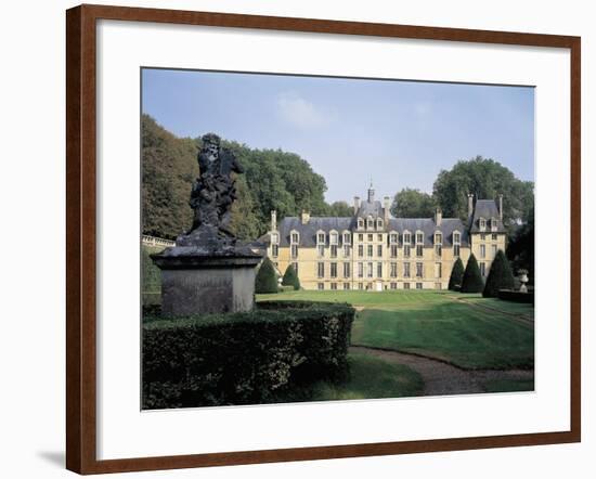 Facade of a Castle, Lantheuil Castle, Basse-Normandy, France-null-Framed Giclee Print