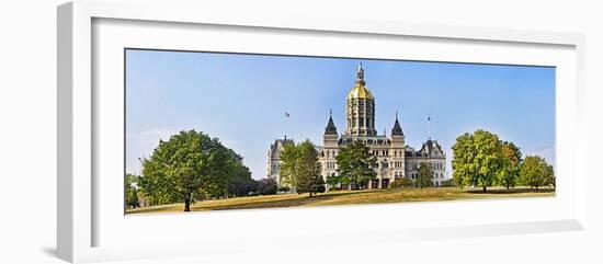 Facade of a Government Building, Connecticut State Capitol, Capitol Avenue, Bushnell Park-null-Framed Photographic Print