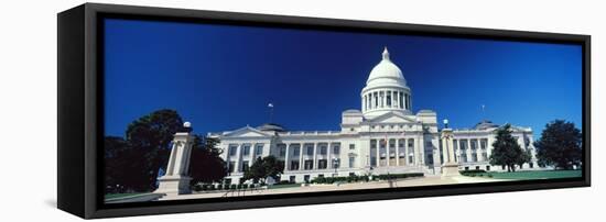 Facade of a government building, State Capitol Building, Little Rock, Arkansas, USA-null-Framed Premier Image Canvas