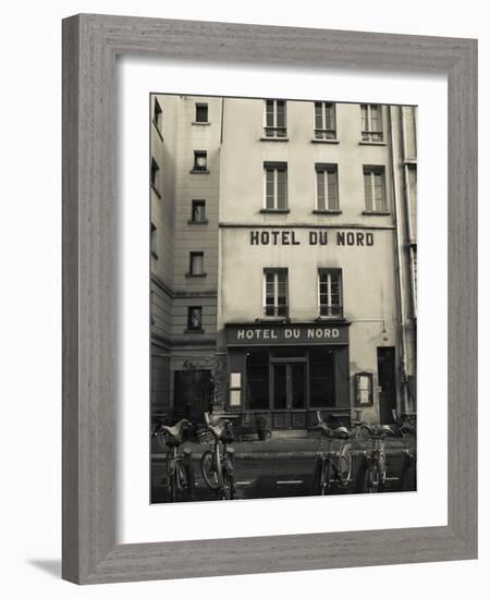 Facade of a Hotel, Hotel Du Nord, Canal Saint-Martin, Paris, Ile-De-France, France-null-Framed Photographic Print