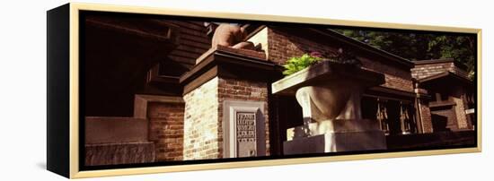 Facade of a House, Frank Lloyd Wright Home and Studio, Oak Park, Cook County, Illinois, USA-null-Framed Premier Image Canvas