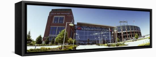 Facade of a Stadium, Lambeau Field, Green Bay, Wisconsin, USA-null-Framed Premier Image Canvas