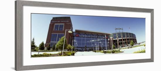 Facade of a Stadium, Lambeau Field, Green Bay, Wisconsin, USA-null-Framed Photographic Print