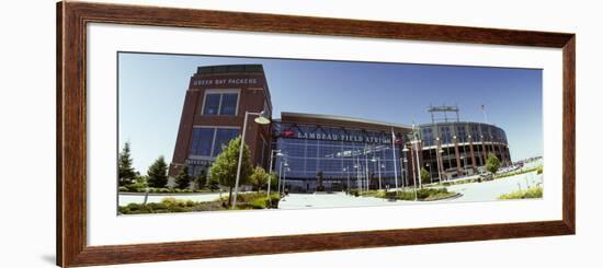 Facade of a Stadium, Lambeau Field, Green Bay, Wisconsin, USA-null-Framed Photographic Print